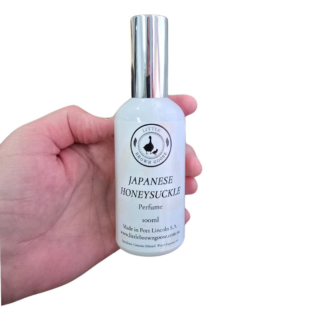 handmade natural perfume in glass bottle, Australian made, eco-friendly fragrance