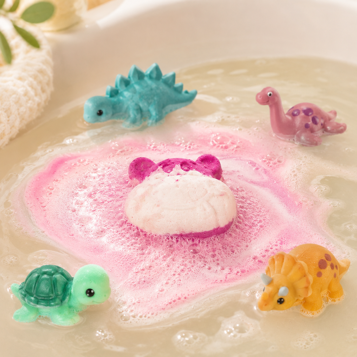 Toy Surprise Bath Bomb gift with kids bath products made in Australia