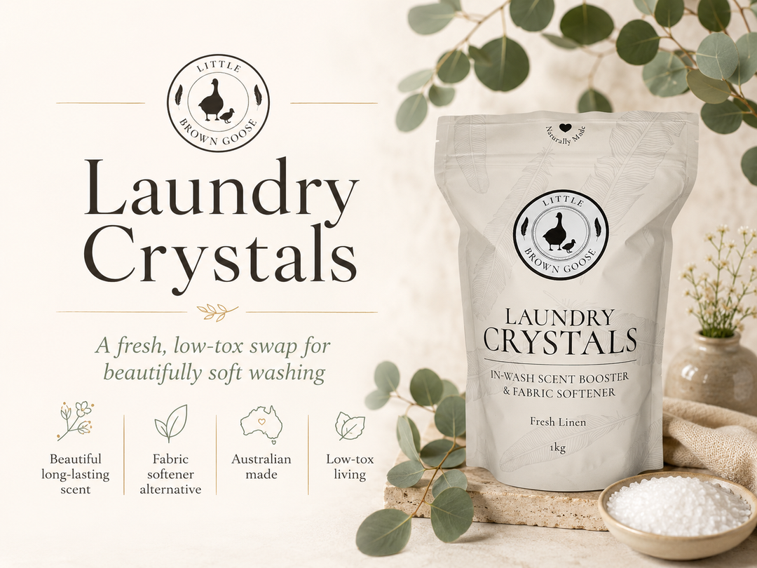 Little Brown Goose Laundry Crystals handmade in Geelong Victoria