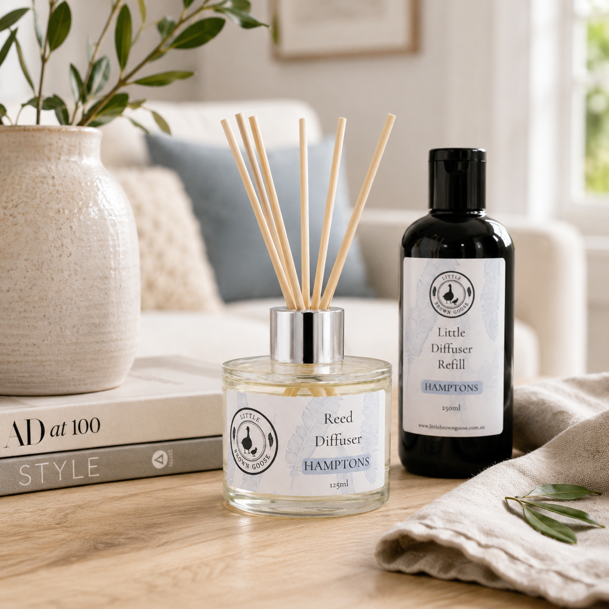 Little Brown Goose reed diffusers Australia handmade by a family business in Geelong Victoria