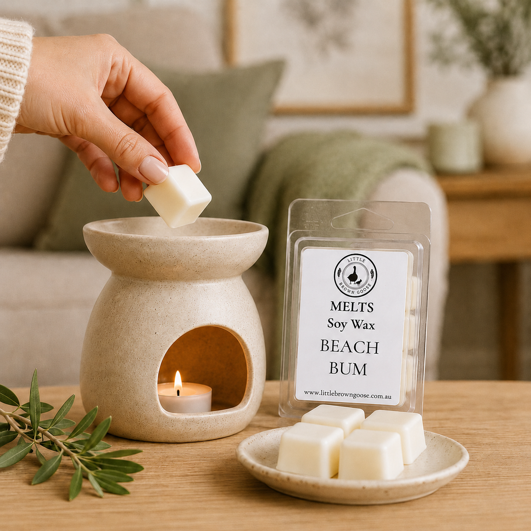 Little Brown Goose soy wax melts Australia handmade in Geelong Victoria