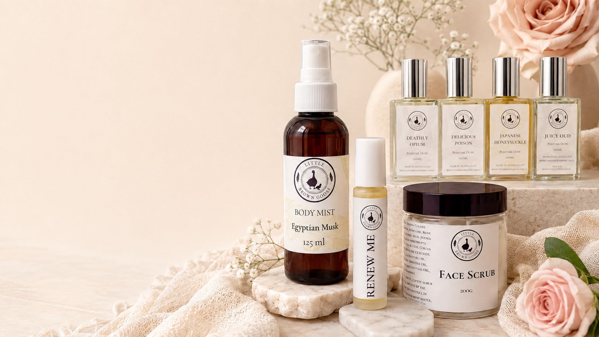 Skin Care & Perfume | Little Brown Goose