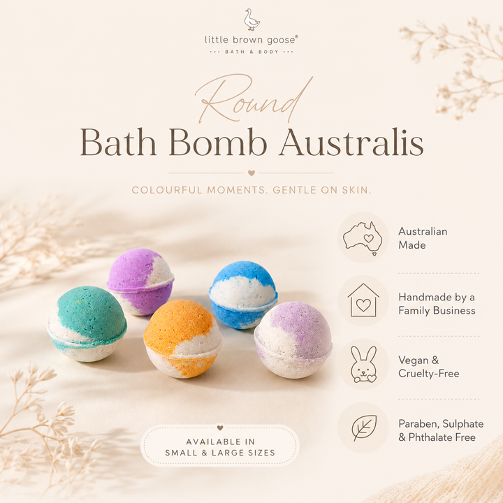 Round Bath Bombs Australia | Natural &amp; Gentle Bath Bombs