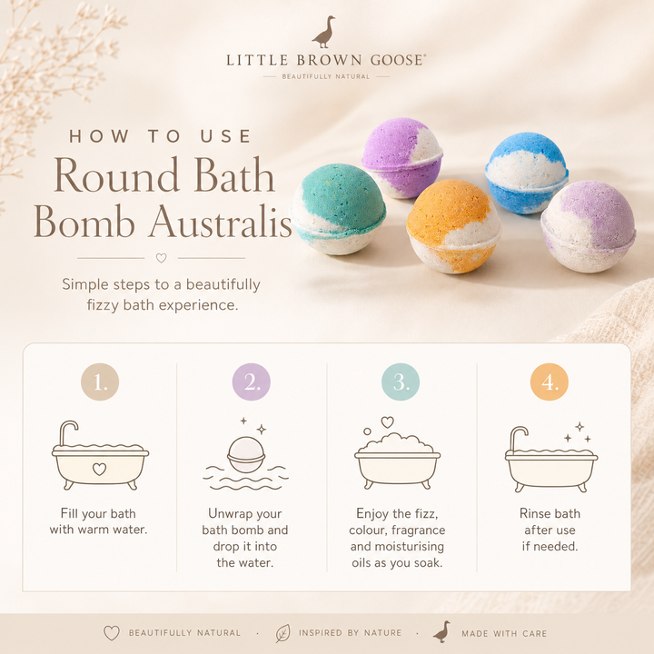 Round Bath Bombs Australia | Natural &amp; Gentle Bath Bombs
