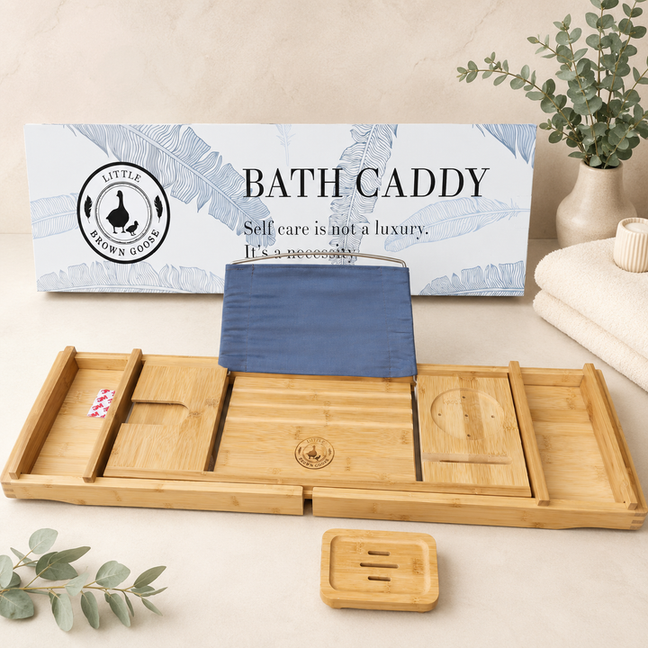 Bamboo Bath Caddy Australia | Luxury Adjustable Bath Tray