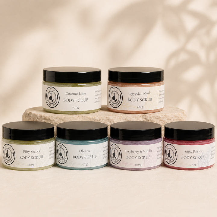 Japanese Honeysuckle body scrub by Little Brown Goose
