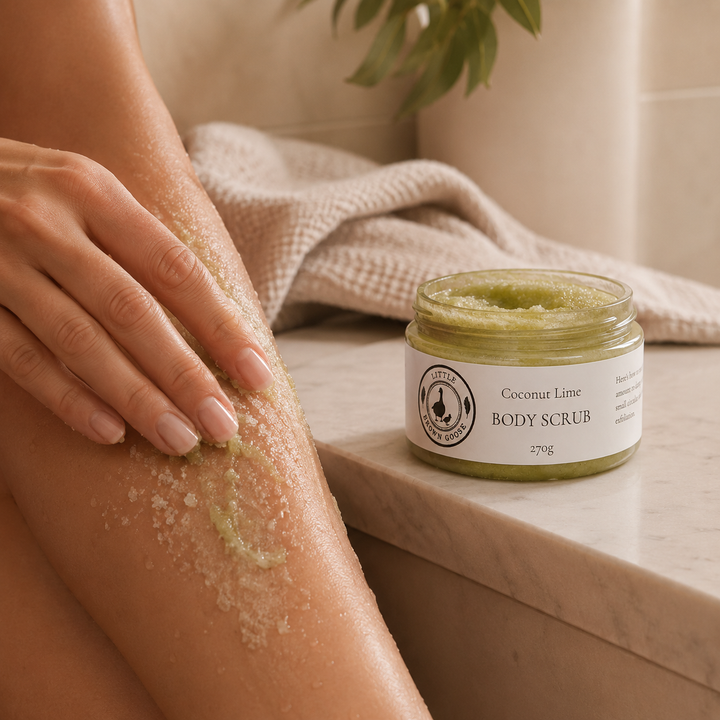Australian made sugar body scrub handmade in Geelong