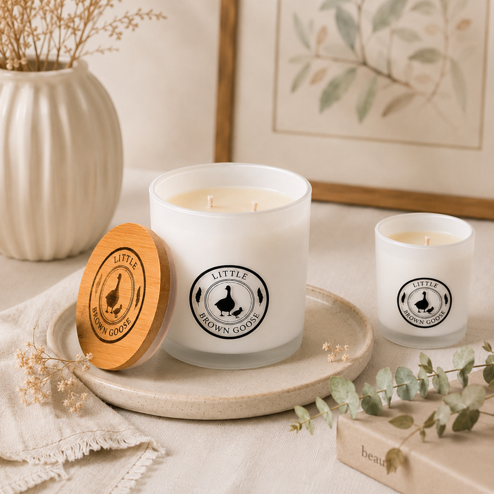 little brown goose candle