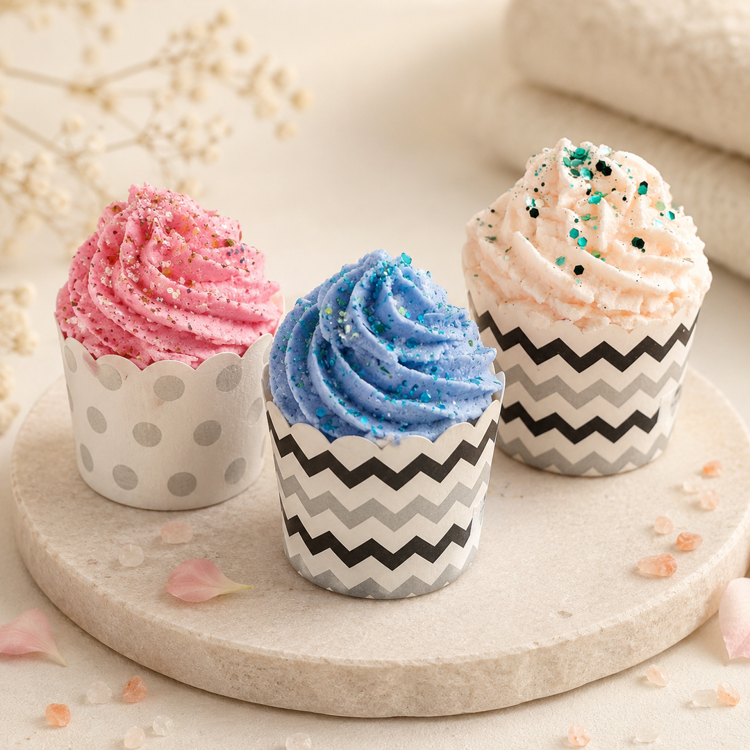 Colourful fizzy bath bomb with bubbles and fragrance