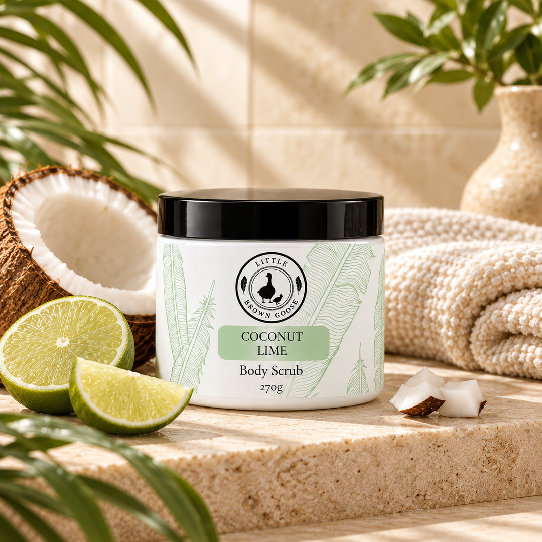 Little Brown Goose Coconut Lime Body Scrub 270g jar
