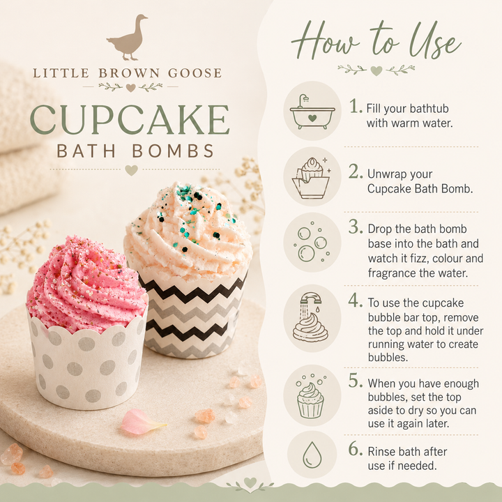 Vegan cruelty-free cupcake bath bombs Australia