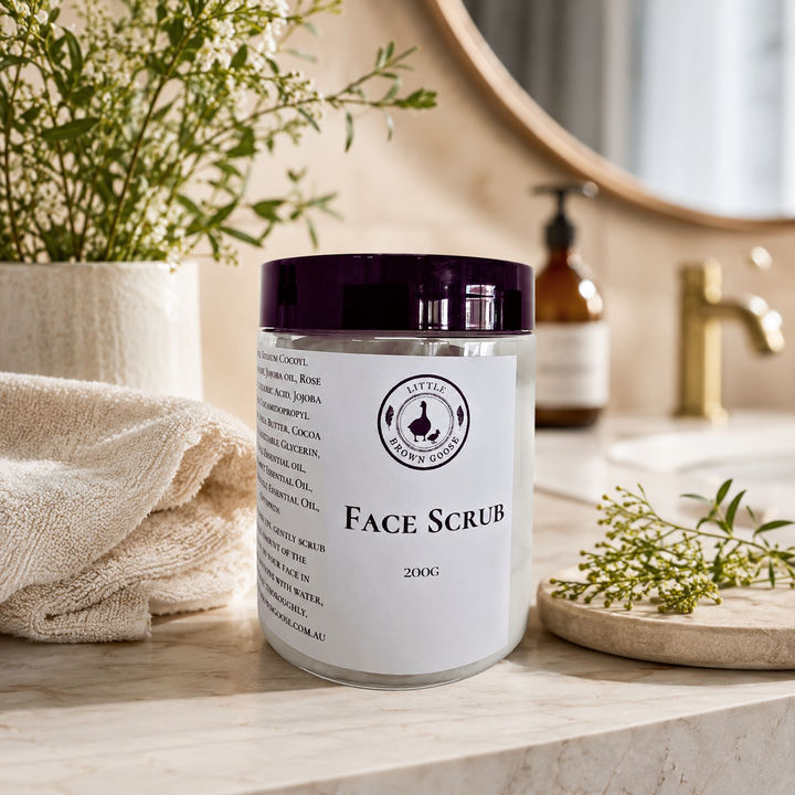 Natural Face Scrub Australia | Gentle Jojoba Bead Exfoliator