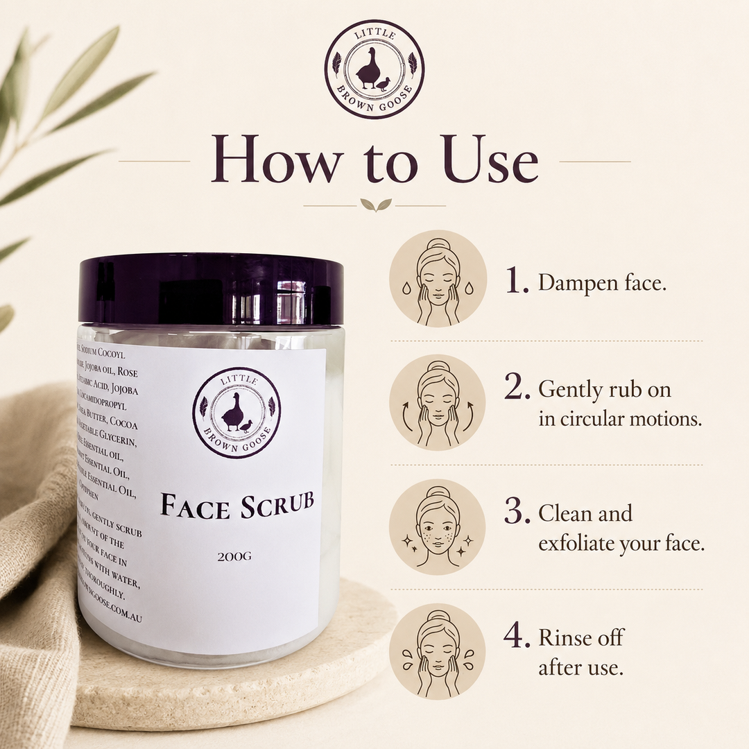 Natural Face Scrub Australia | Gentle Jojoba Bead Exfoliator