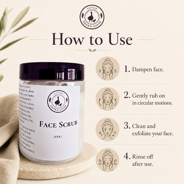 Natural Face Scrub Australia | Gentle Jojoba Bead Exfoliator