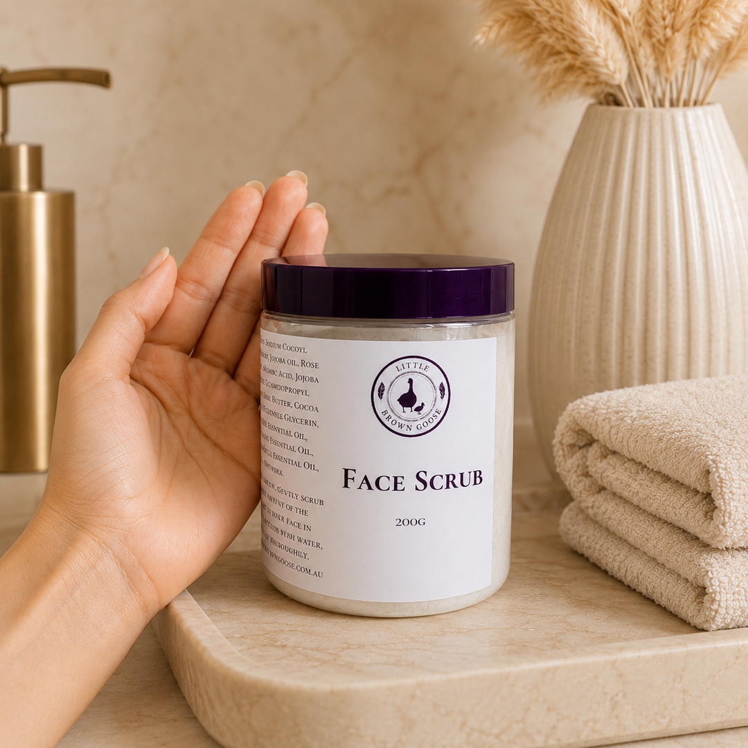 Natural Face Scrub Australia | Gentle Jojoba Bead Exfoliator