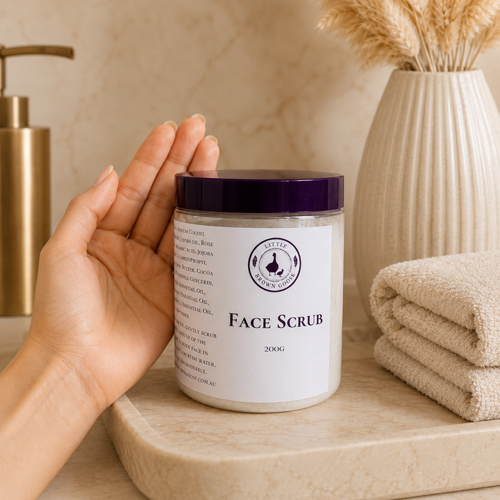 Natural Face Scrub Australia | Gentle Jojoba Bead Exfoliator