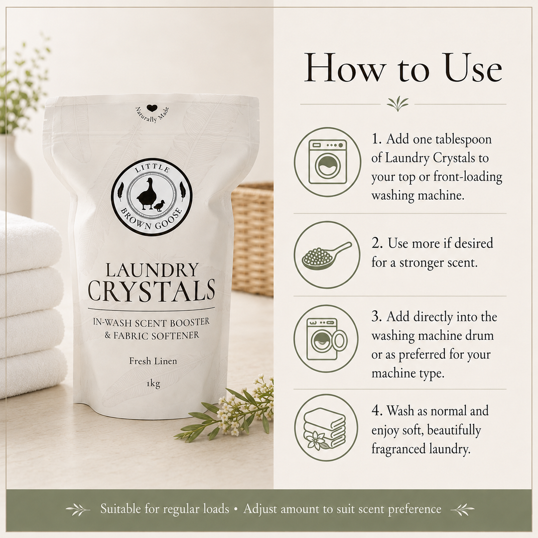Low-tox laundry crystals handmade in Geelong Victoria