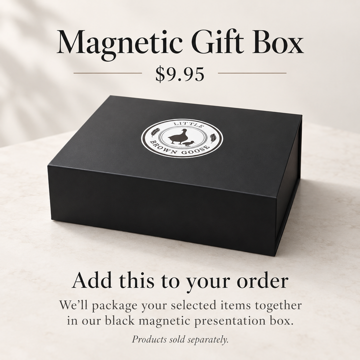 Magnetic Gift Box add-on $9.95 – products sold separately