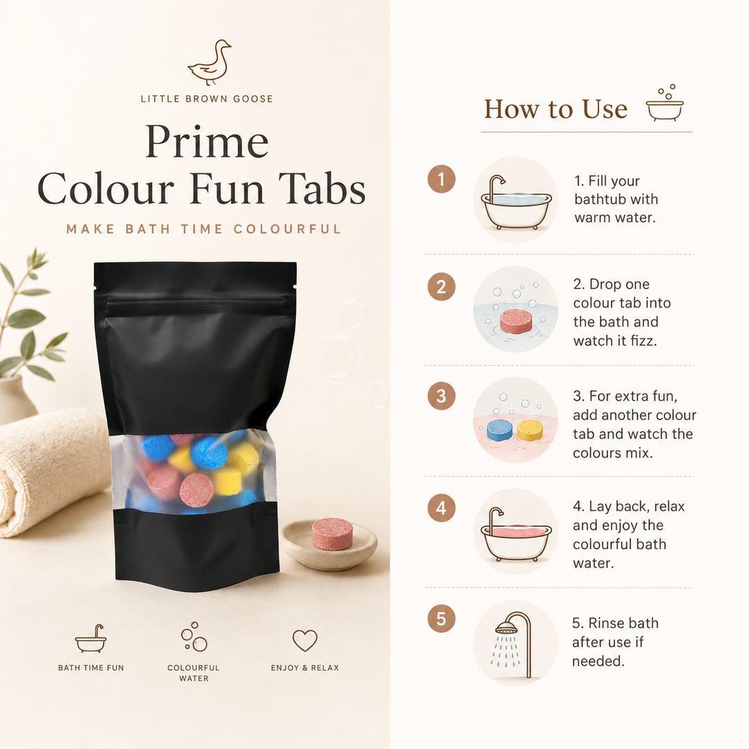 Prime Colour Fun Bath Tabs | Kids Colour Bath Tabs Australia