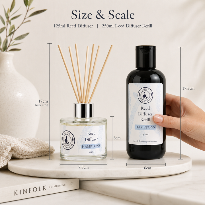 Hamptons Persian Lime and Japanese Honeysuckle reed diffusers