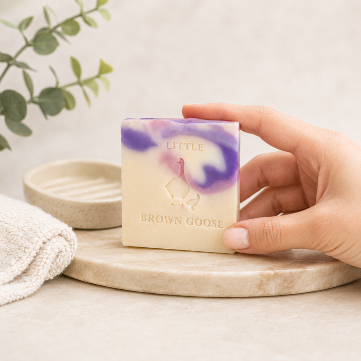 Creamy handmade soap bar for everyday shower routine