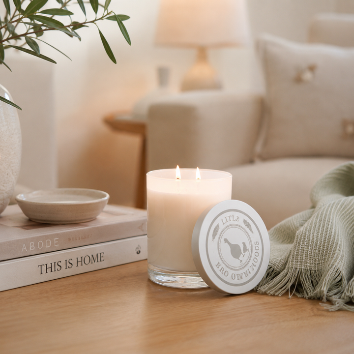 Japanese Honeysuckle and Vanilla Patchouli soy candles