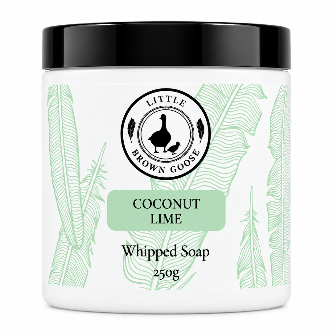 Little Brown Goose Coconut Lime Whipped Soap 250g jar