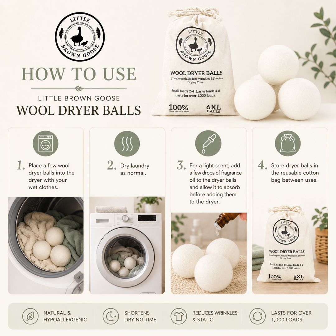 Wool Dryer Balls Australia | Natural Fabric Softener Alternative