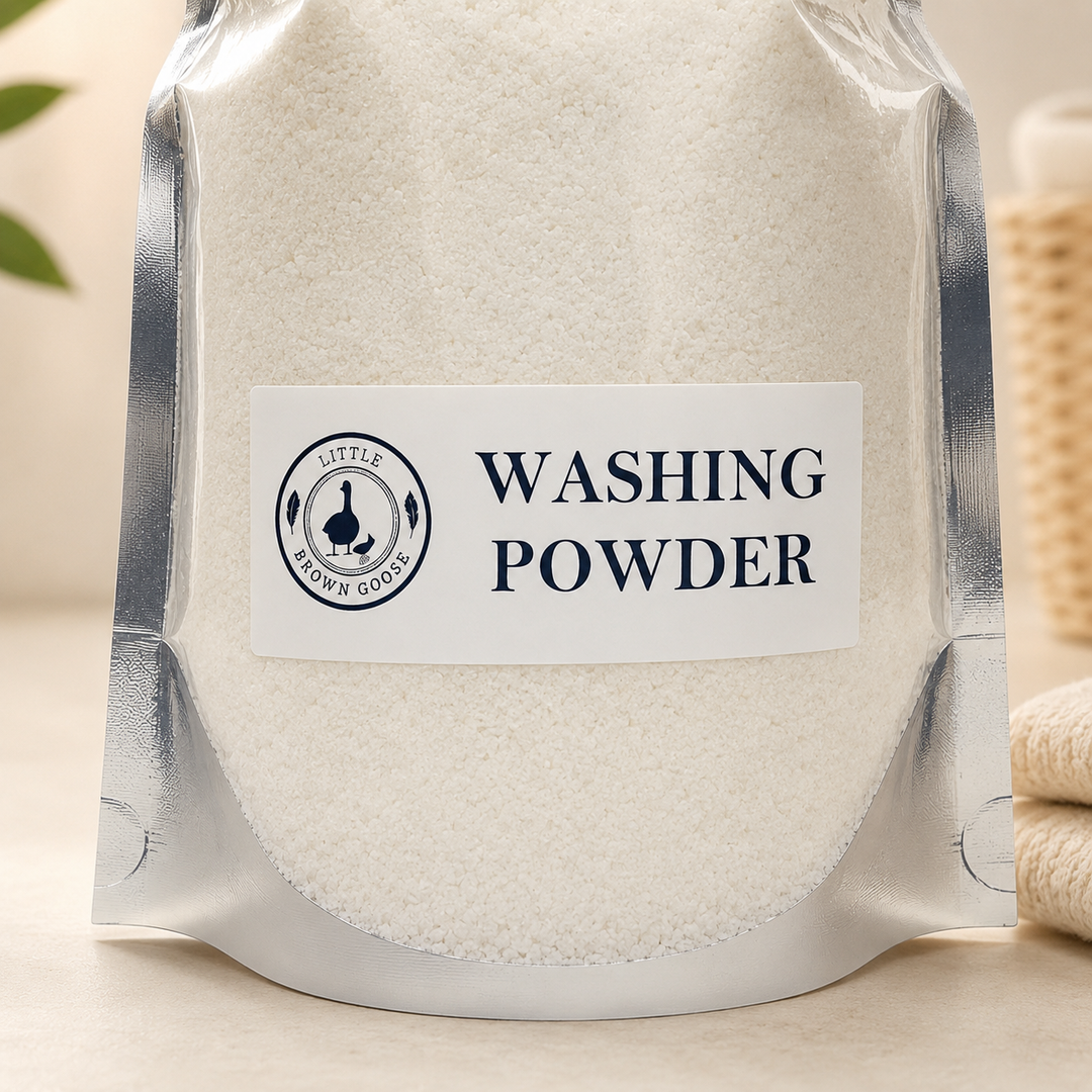 Low-tox washing powder for family laundry