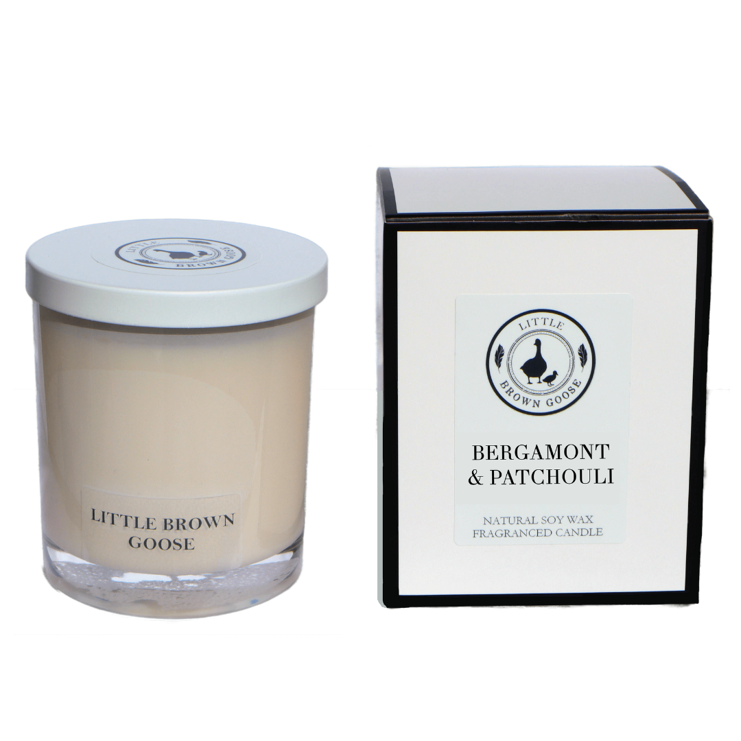 bergamot Patchouli Soy Candle | Little Brown Goose