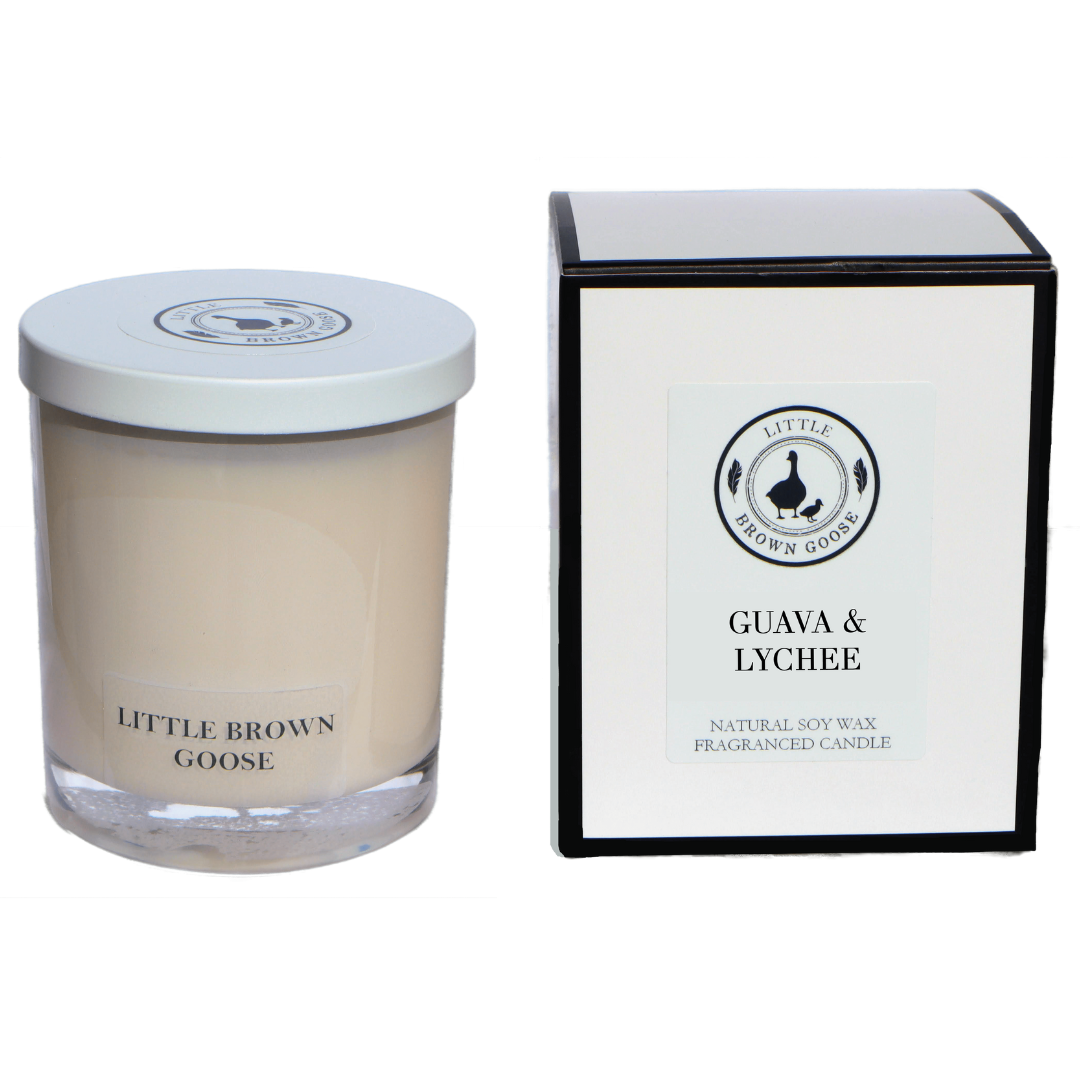 Guava Lychee Candle | Little Brown Goose