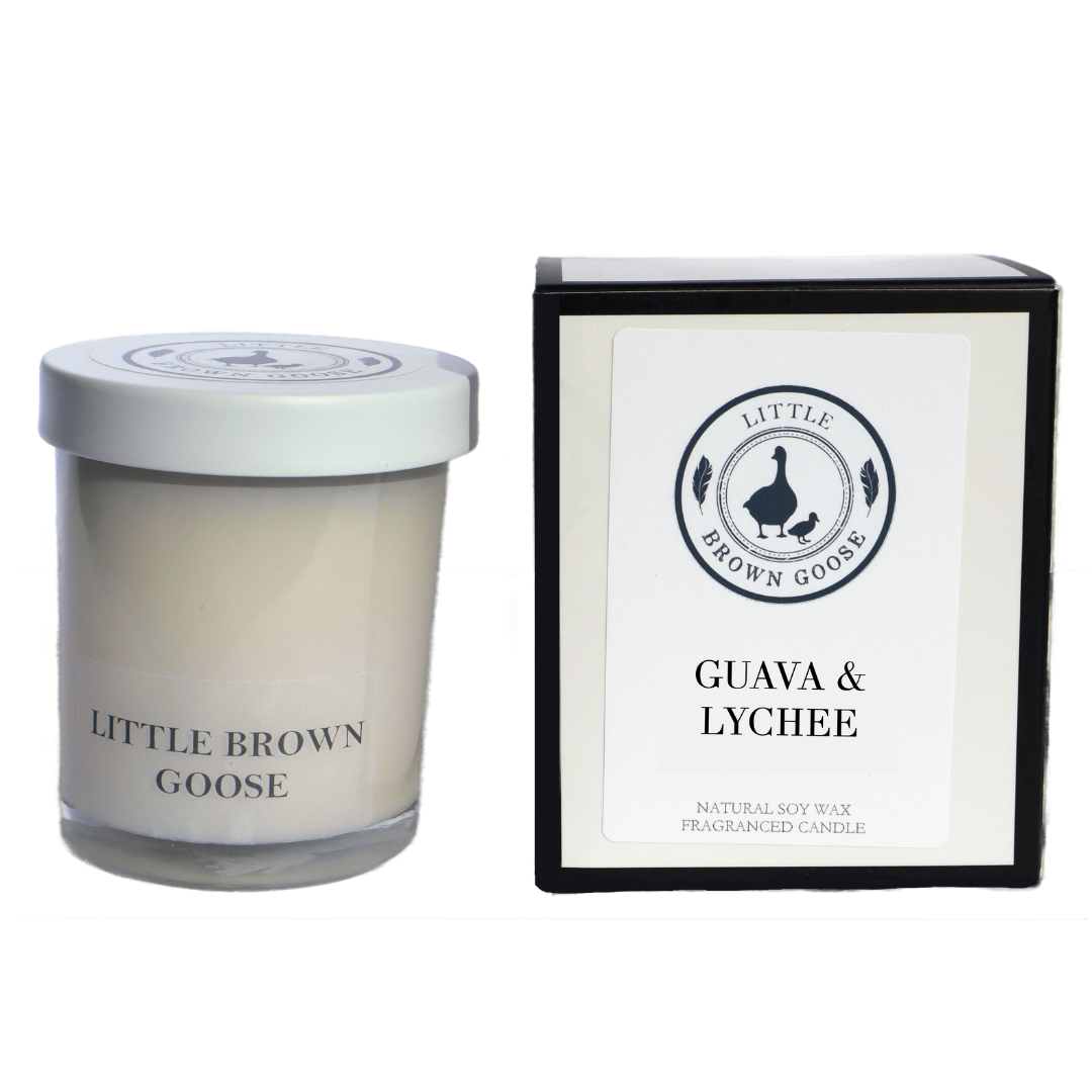 Guava Lychee Candle | Little Brown Goose